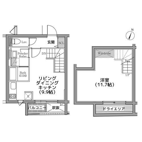 PARK SQUARE 駒沢大学 - 間取り図