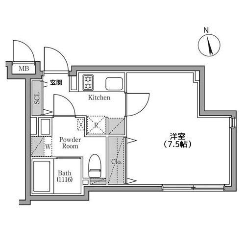 PARK SQUARE 笹塚 - 間取り図
