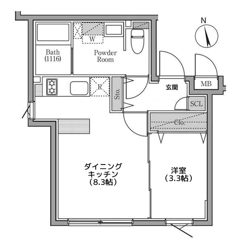 PARK SQUARE 笹塚 - 間取り図