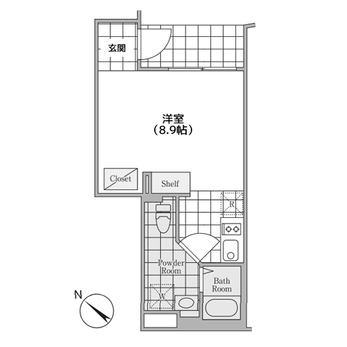 PARK SQUARE 下北沢 - 間取り図