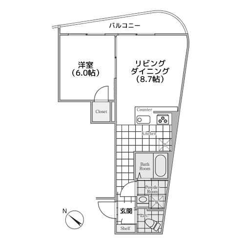 PARK SQUARE下北沢 - 間取り図