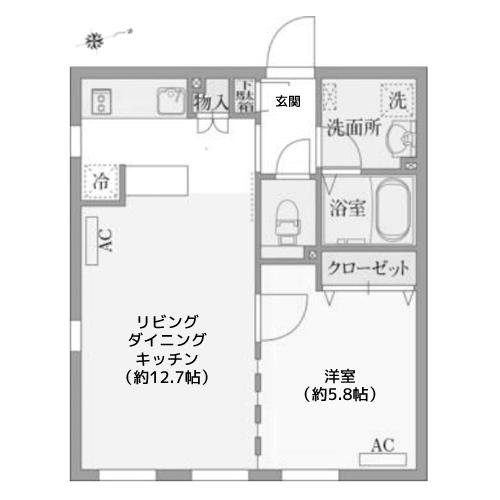 PASEO荏原中延 - 間取り図