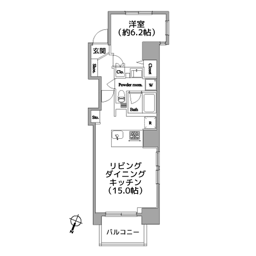 パティオ神田 - 間取り図