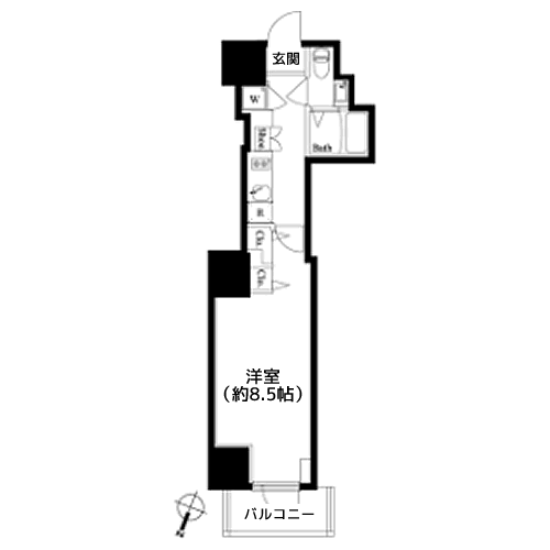 パティオ神田 - 間取り図