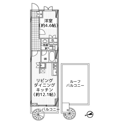 パシフィックコート中延 - 間取り図