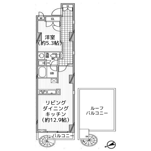 パシフィックコート中延 - 間取り図