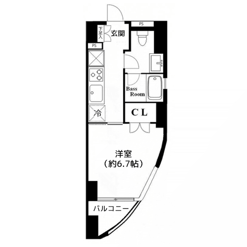 パシフィックコート中延 - 間取り図