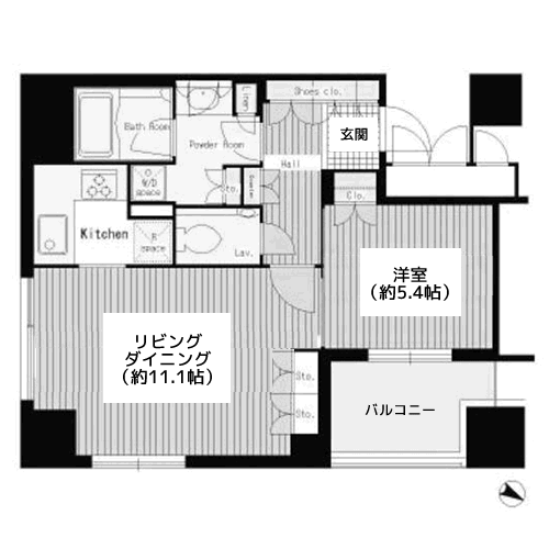 パークコート・ジオ永田町 - 間取り図