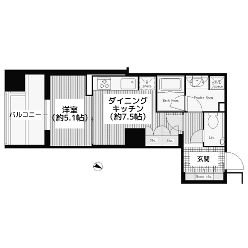 パークコート・ジオ永田町 - 間取り図
