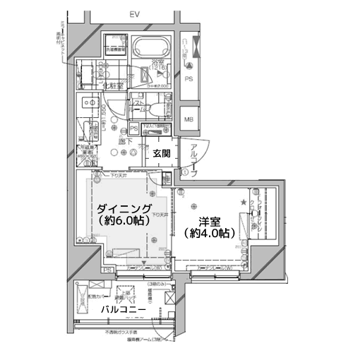 ピアース千代田淡路町 - 間取り図