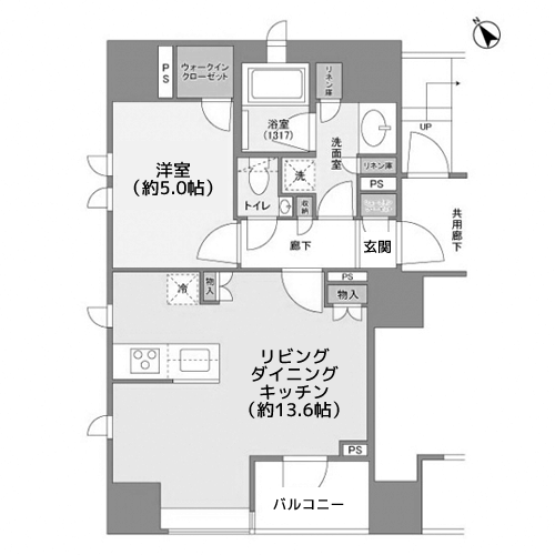 ピアース銀座8丁目 - 間取り図