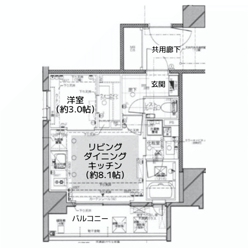 ピアース旗の台 - 間取り図
