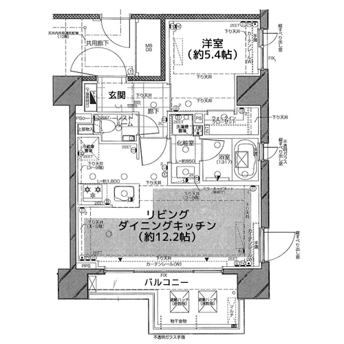 ピアース旗の台 - Cタイプ・間取り図