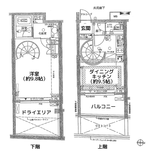 ピアース西麻布 - 間取り図