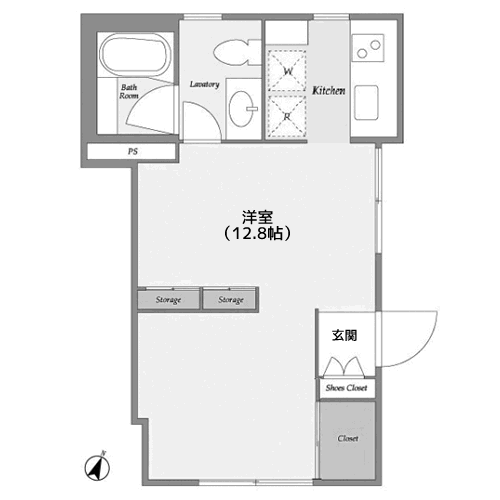 プラティーヌシャトー白金台 - 間取り図