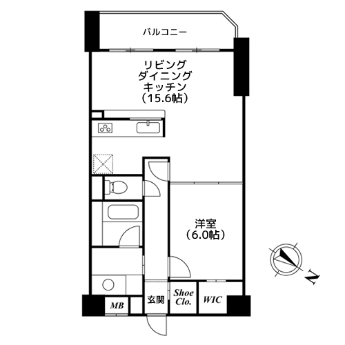 プレミアノッツェ祐天寺 - 間取り図