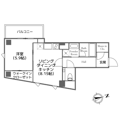 プレミアステージ芝公園 - 間取り図