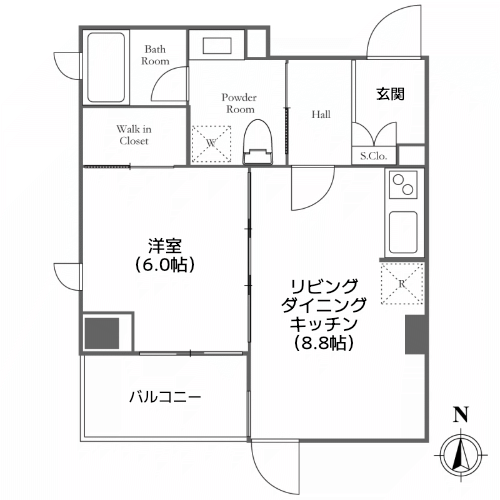 プレミアステージ芝公園 - 間取り図