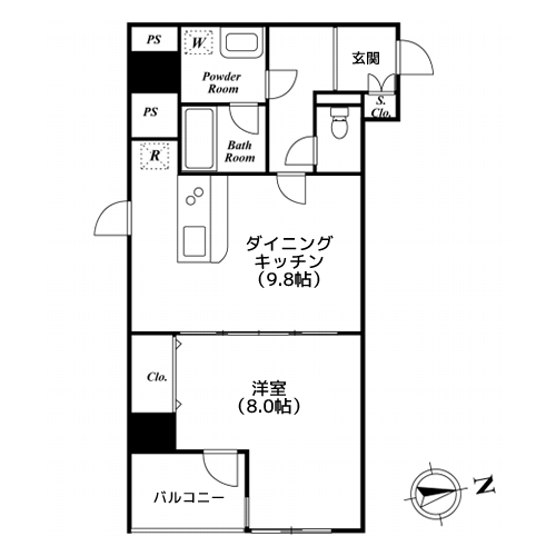 プレミアステージ内神田 - 間取り図