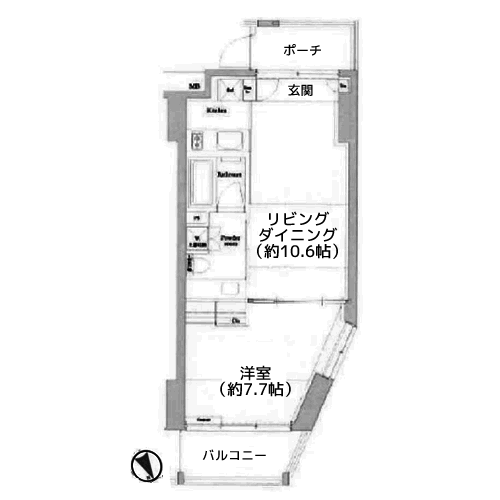 プレミアムキューブ元代々木 - 間取り図