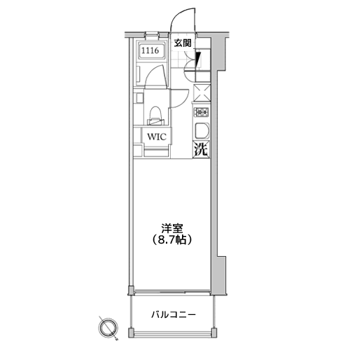 プレミアムキューブ元代々木 - 間取り図