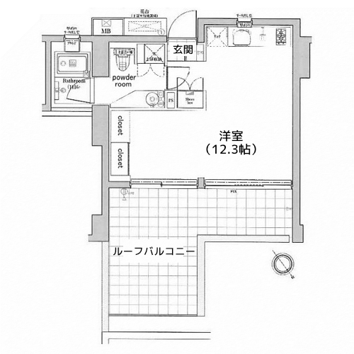 プレミアムキューブ元代々木 - 間取り図