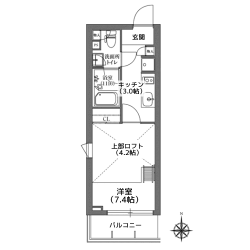 PRIME FORESHITA - 間取り図