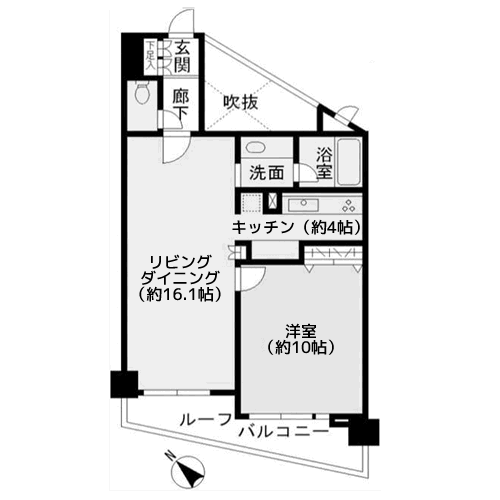 ヒューリック目黒三田 - 間取り図