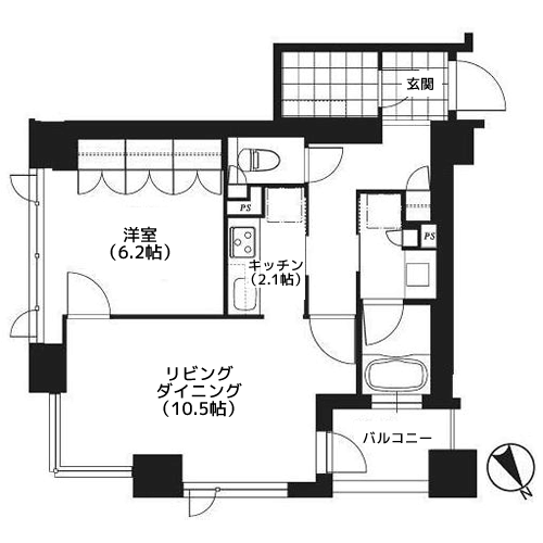 プライムメゾン銀座イースト - 間取り図
