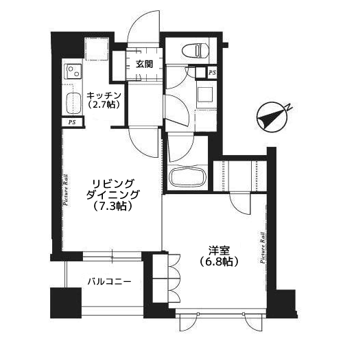 プライムメゾン銀座イースト - 間取り図