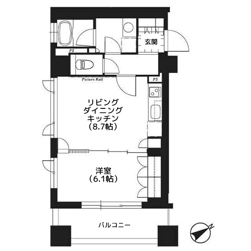 プライムメゾン銀座イースト - 間取り図