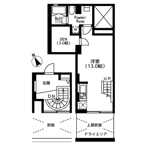 プライムアーバン目黒三田 - 間取り図