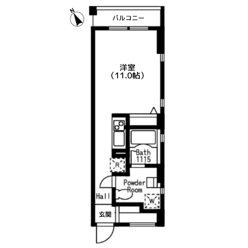プライムアーバン目黒三田 - 間取り図