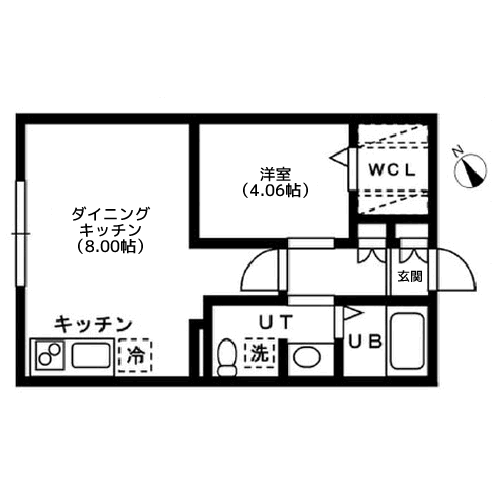 プライムアーバン洗足 - Dタイプ・間取り図