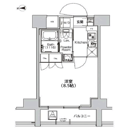 プラウドフラット外神田 - 間取り図