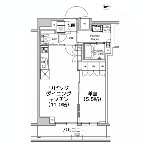 プラウドフラット外神田 - 間取り図