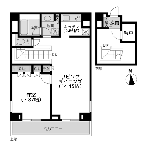レジデンス白金コローレ - 間取り図
