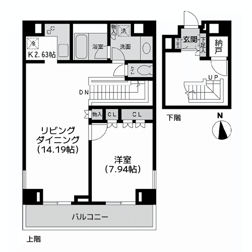 レジデンス白金コローレ - 間取り図