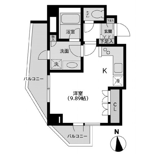 レジデンス白金コローレ - 間取り図