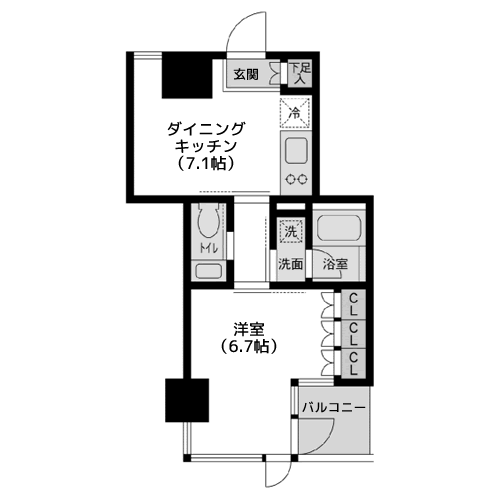 レジデンス白金パークフロント - 間取り図