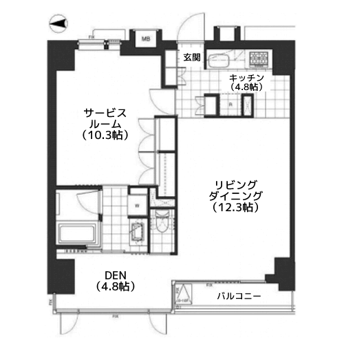 レジデンス白金パークフロント - 間取り図