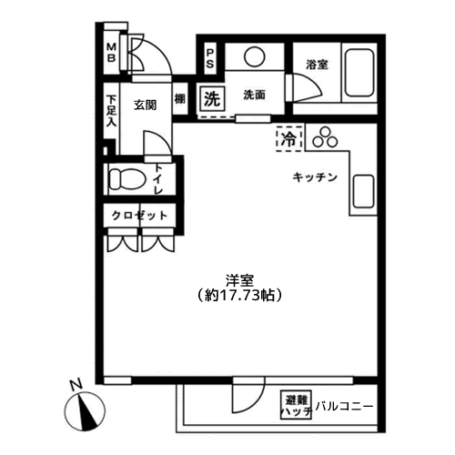 NTPRレジデンス下馬 - 間取り図