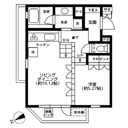 NTPRレジデンス下馬 - 間取り図