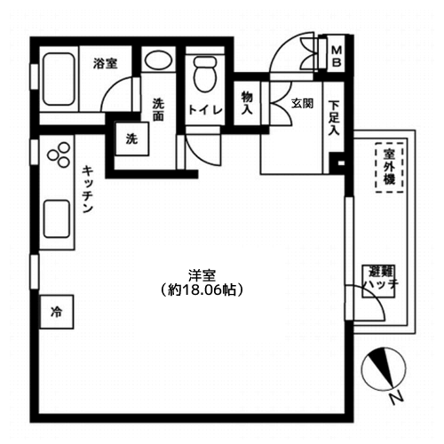 NTPRレジデンス下馬 - 間取り図