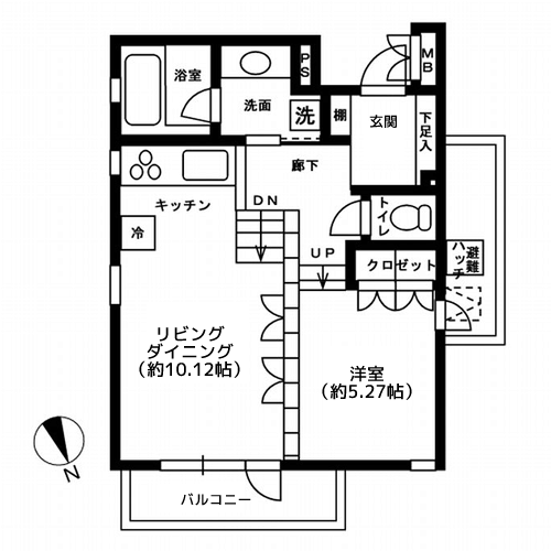 NTPRレジデンス下馬 - 間取り図