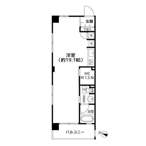 レガリア都立大レジデンス - 間取り図