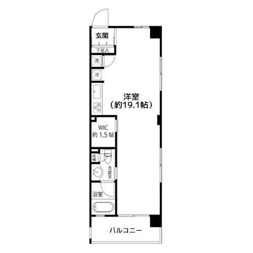 レガリア都立大レジデンス - 間取り図