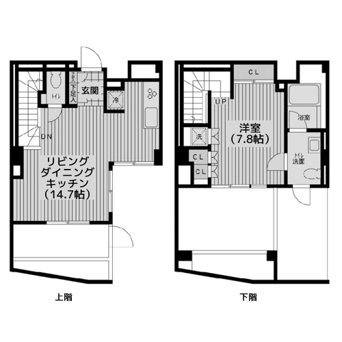 レジデンス代々木公園 - 間取り図