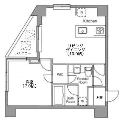 レジディア恵比寿南 - 間取り図