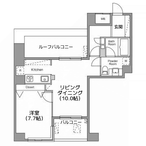 レジディア恵比寿南 - 間取り図